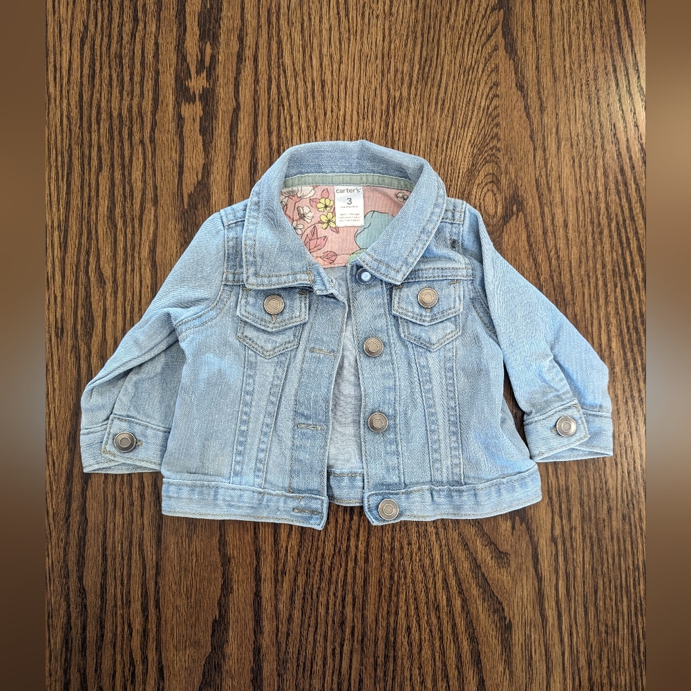 Carter's 0-3m jean jacket